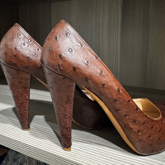 Bally- Made in Italy - original real Ostrich Heels - Picture 7 of 9